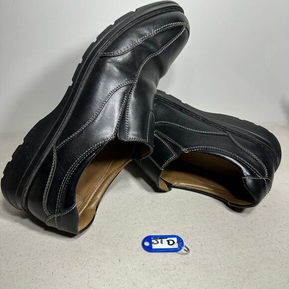 Dockers Mens Agent Black Slip-On Loafers Shoes Size 12 - Picture 1 of 9